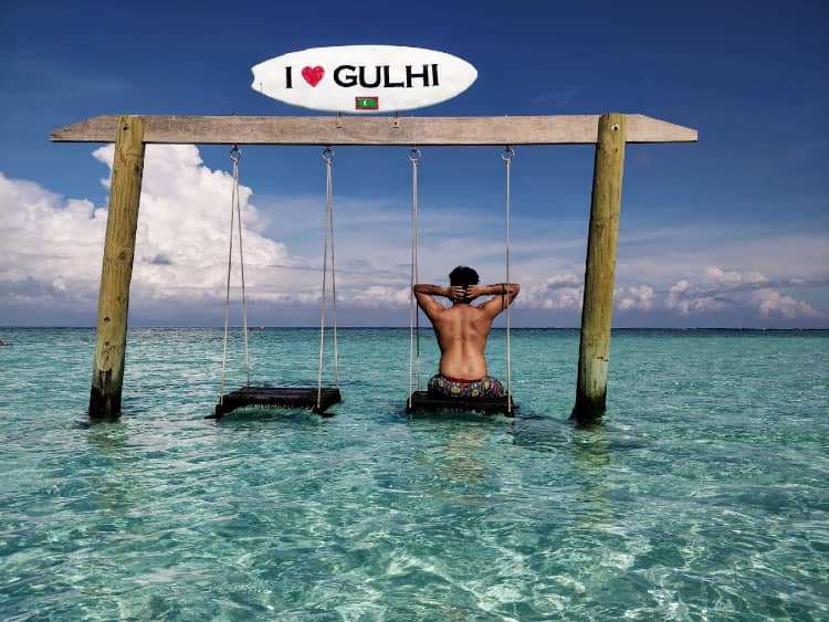 Gulhi Beach in Maldives