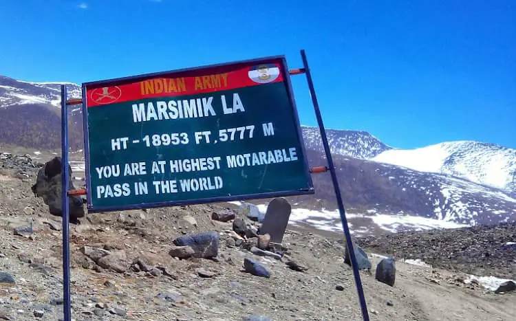 Marsimik La Pass in ladakh