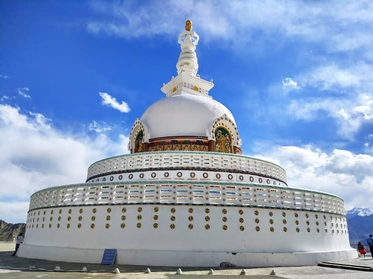 Shanti Stupa a best place for photography in ladakh