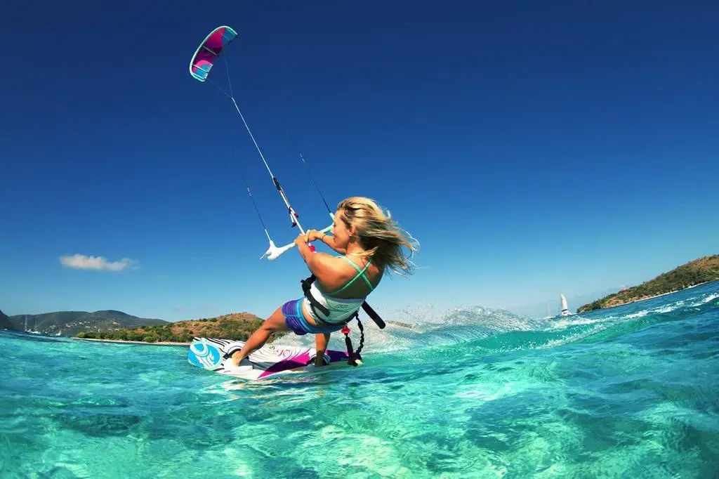 Kitesurfing a best things to do in Mauritius