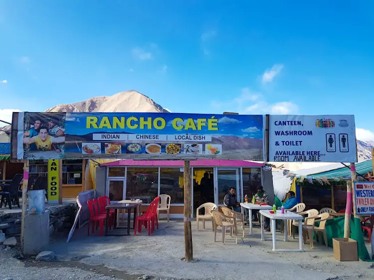 Rancho cafe a best place to eat near pangong lake