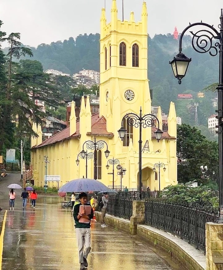 Shimla a best place to visit in monsoon in himachal pradesh