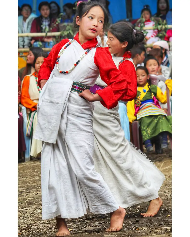 Dumvum a traditional dress of Sikkim
