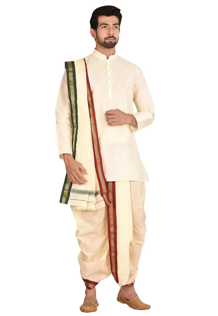 Dhoti and Kurta a best traditional dress of West Bengal