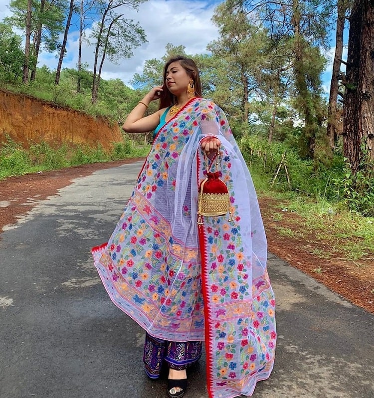 Inaphi a traditional dress of Manipur