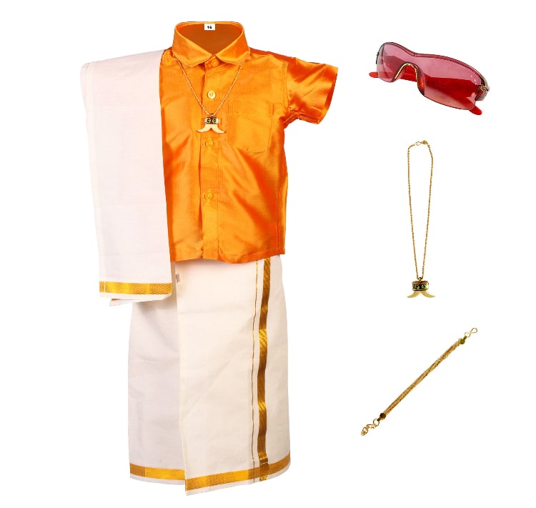 Panche or Dhoti a traditional dress of Karnataka