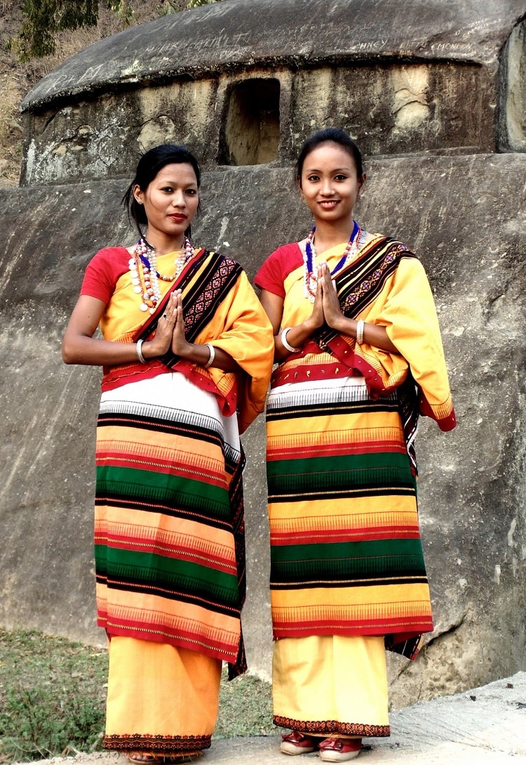 Risha and Gainthao a best traditional dress of Assam