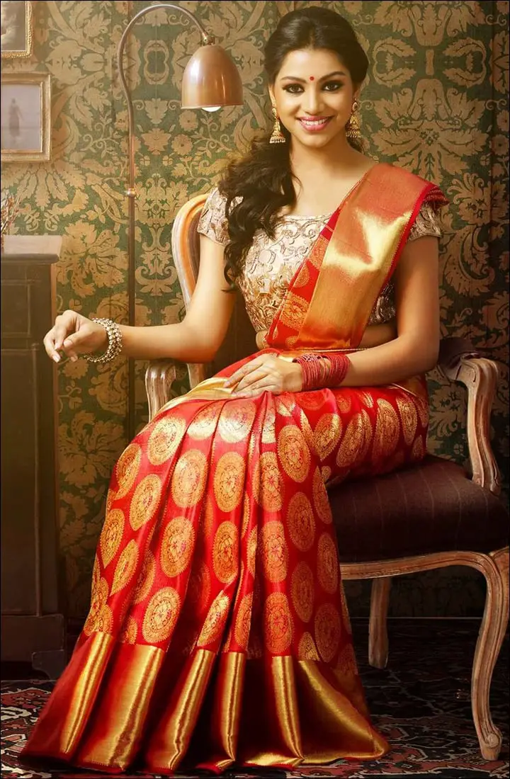 Silk Sarees a traditional dress of Kerala