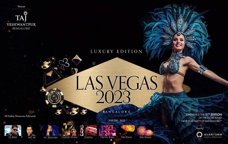 Las Vegas 2023 a best new year pary in bangalore