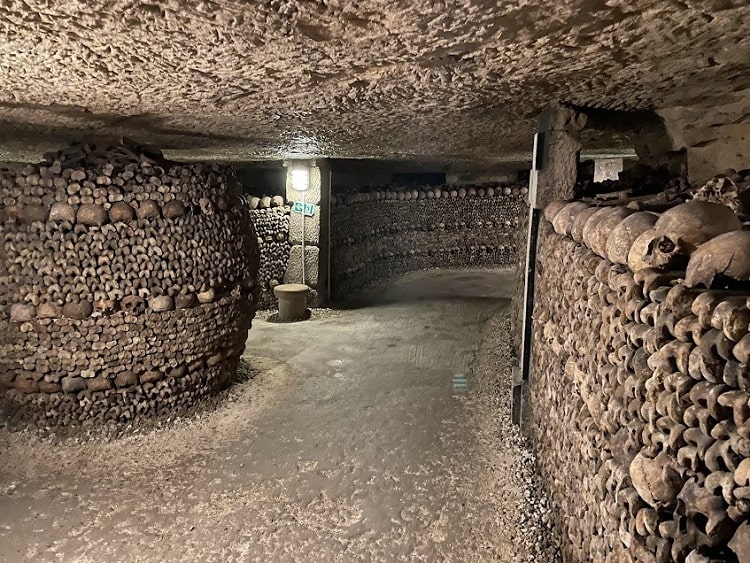 The Catacombs of Paris, France a most haunted place in the world